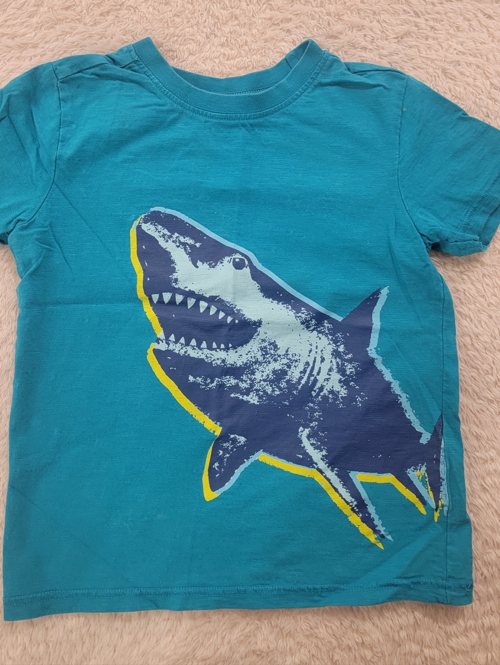Hatley teal shark SS tee 4t